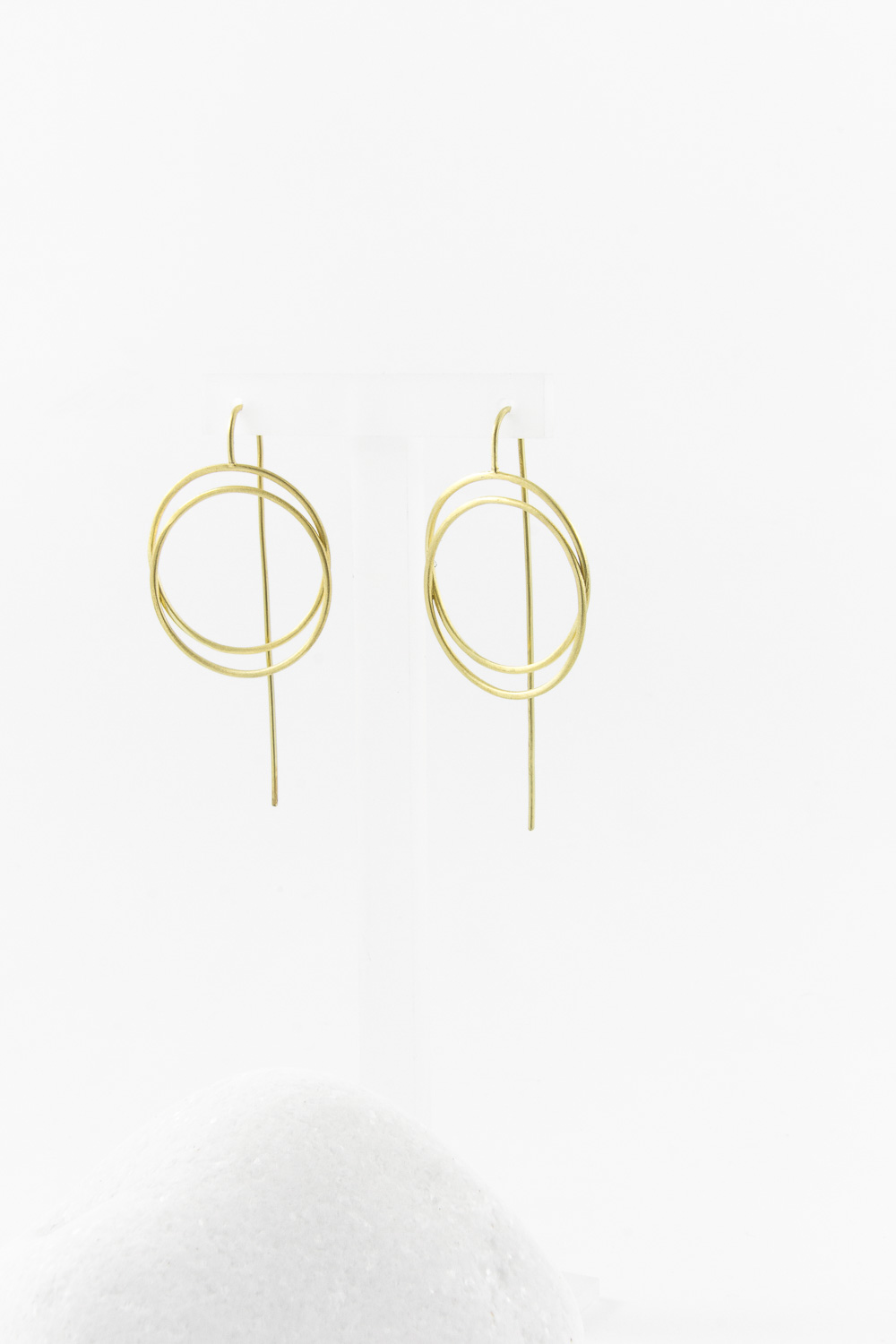 Earrings Magic Circles, Gold