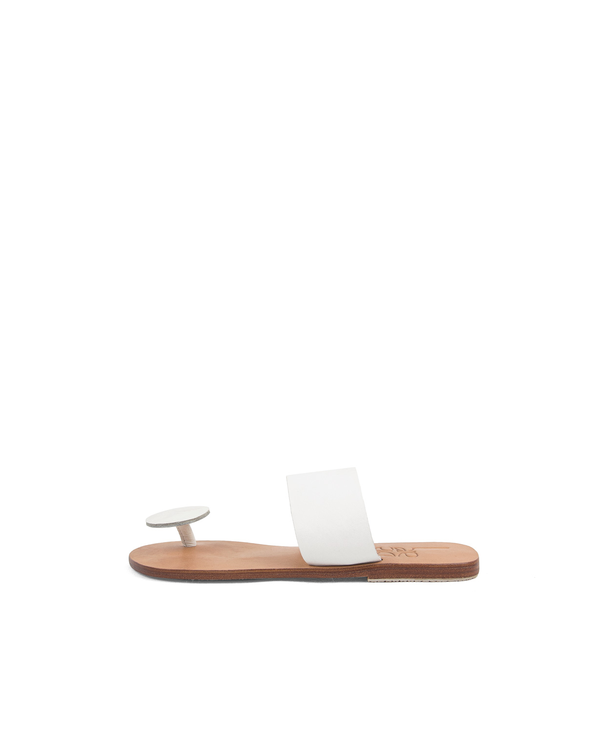 Sandals Button, White